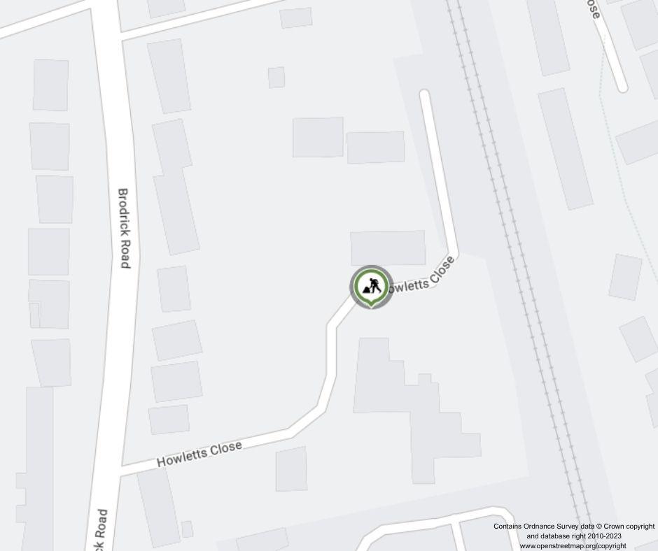 Map of works area