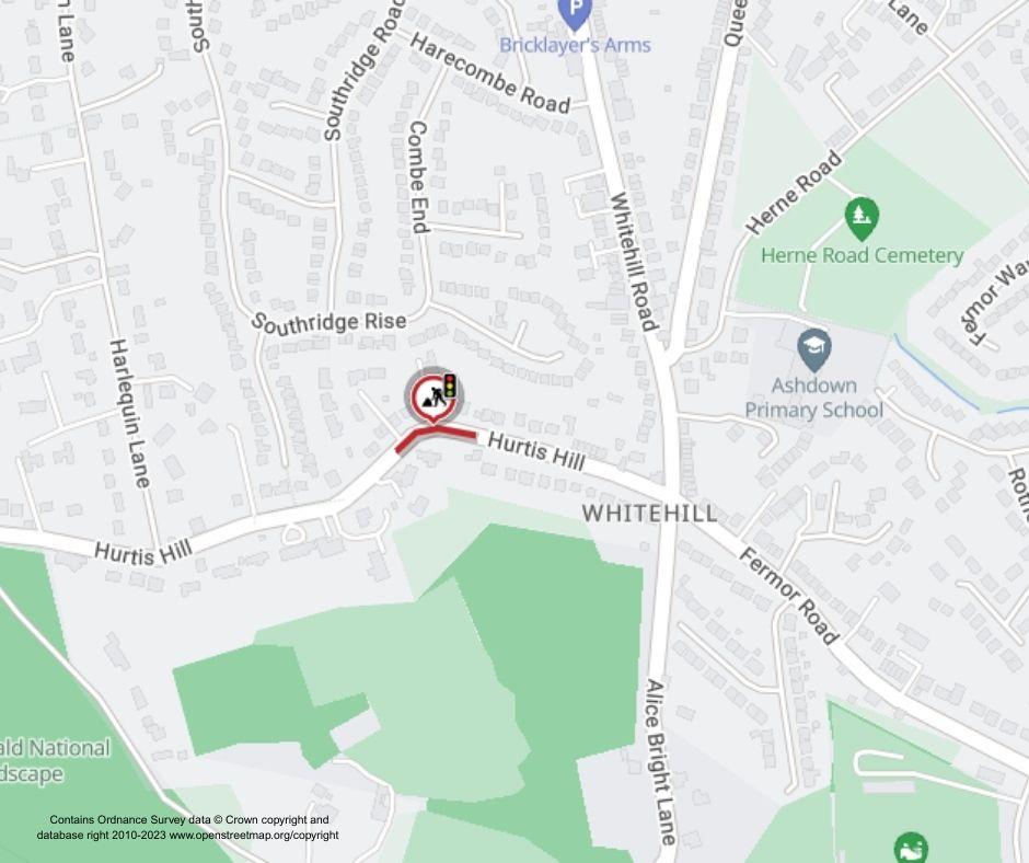 Map of works area