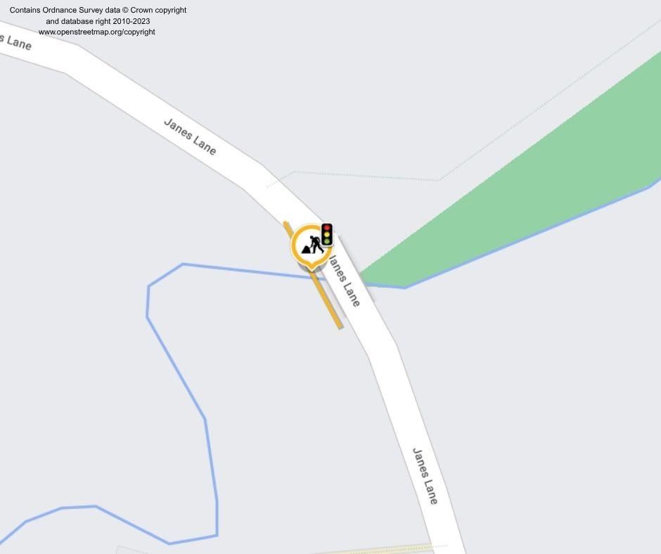 Map of works area