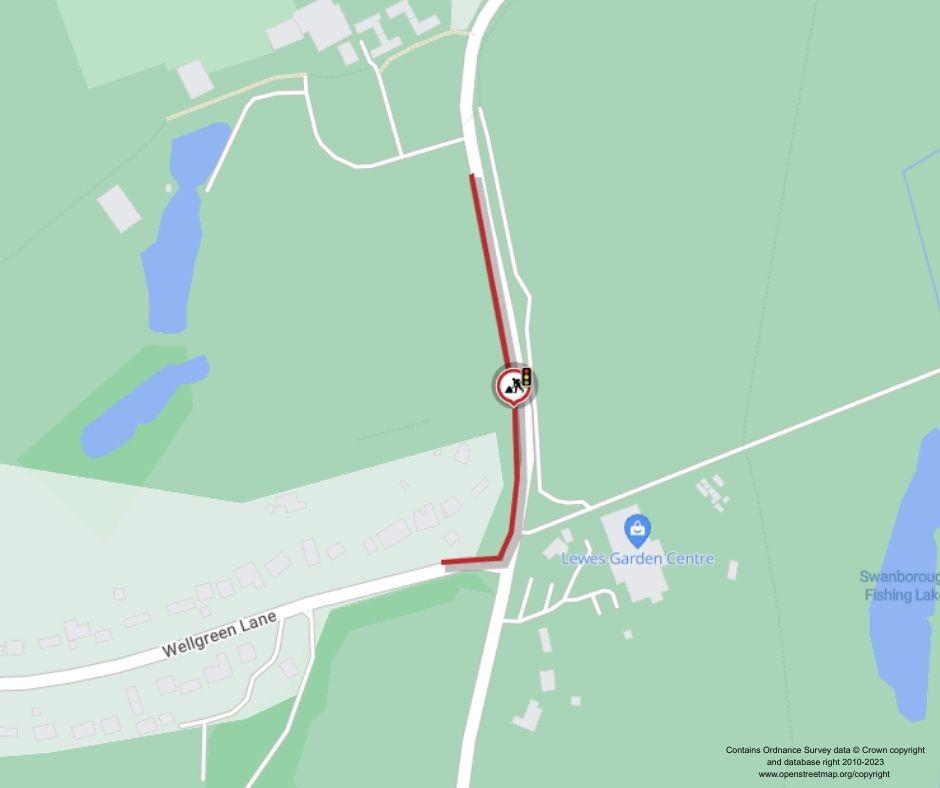 Map of works area