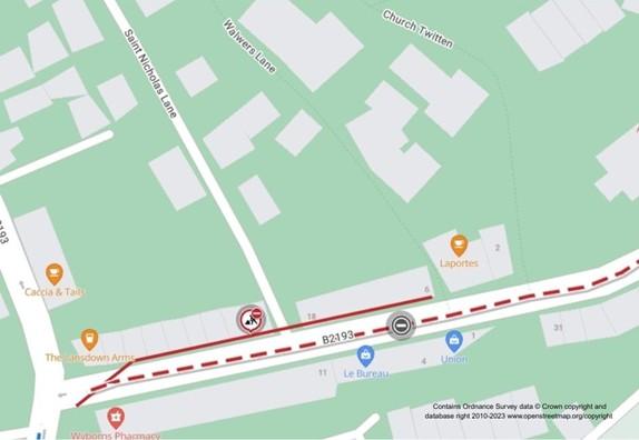 Map of works area