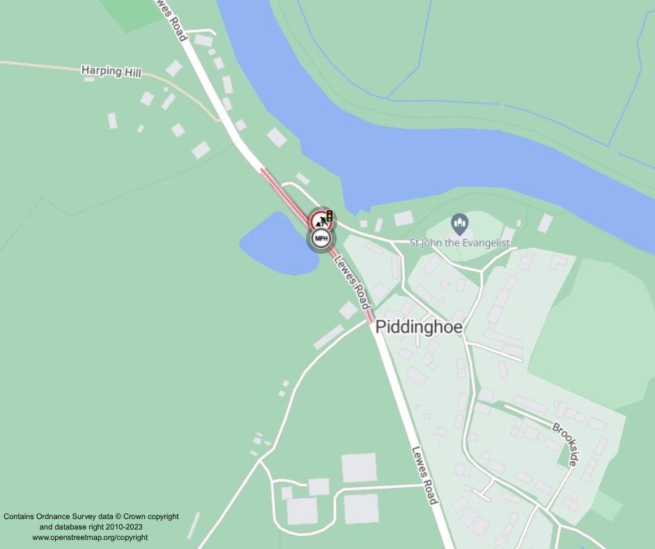 Map of works area