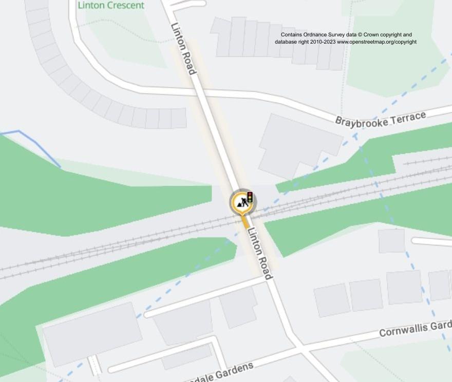 Map of works area