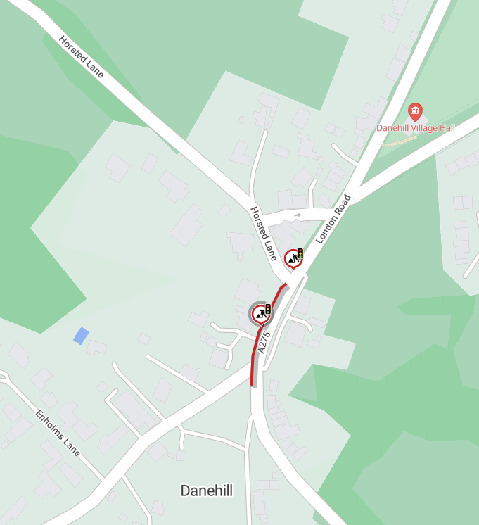Map of works area