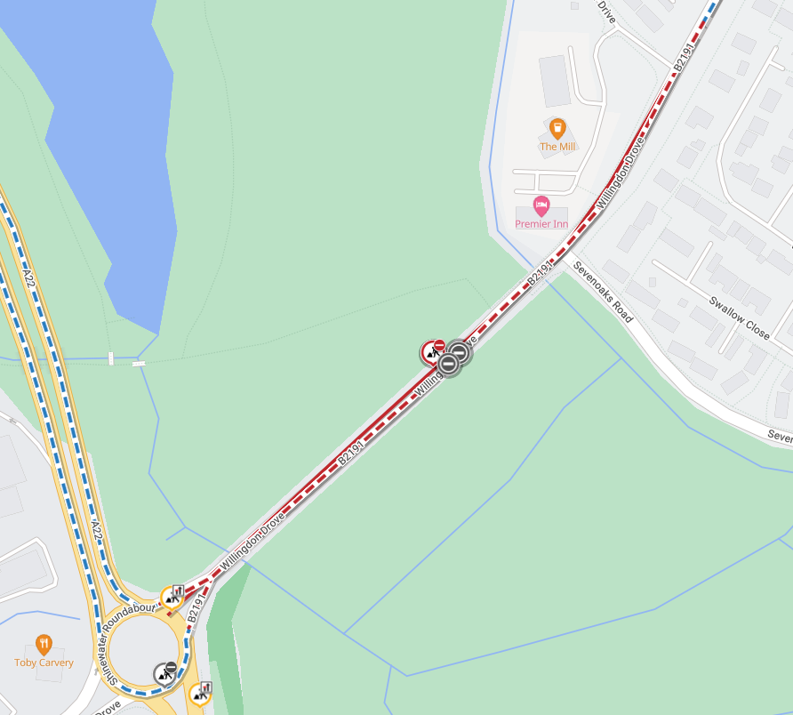 Map of works area