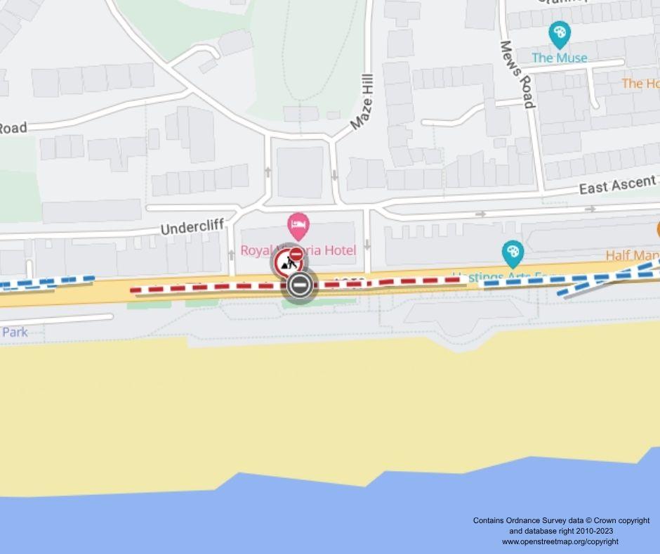 Map of works area