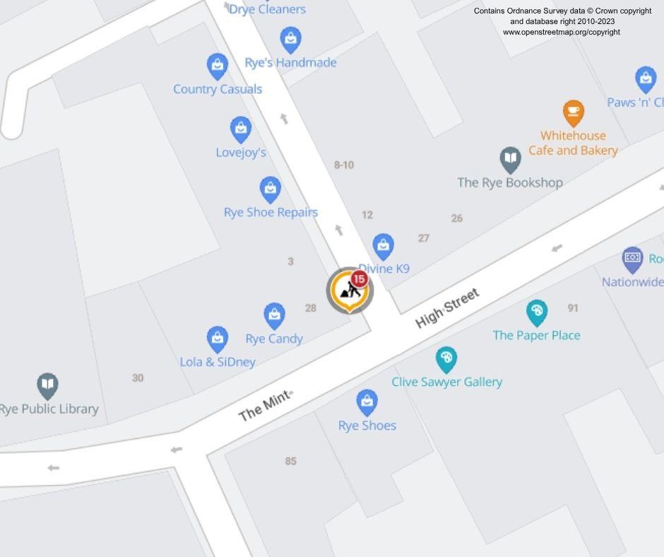 Map of works area