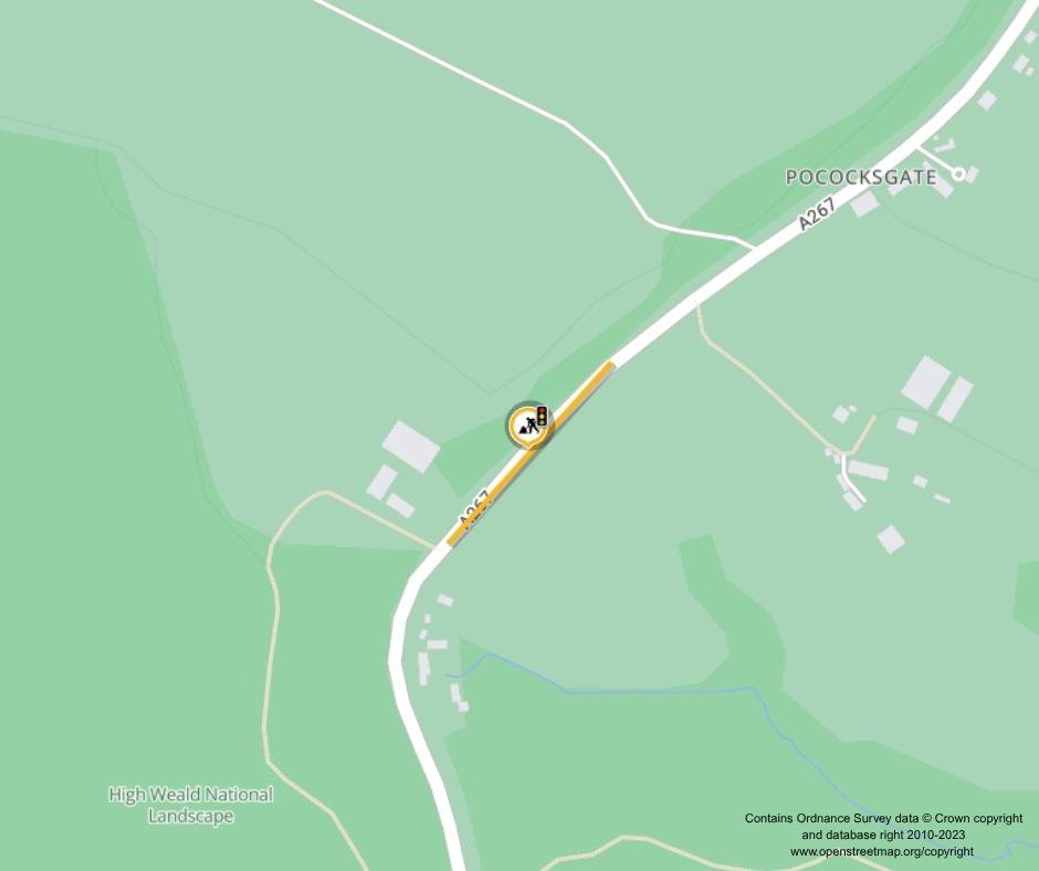 Map of works area