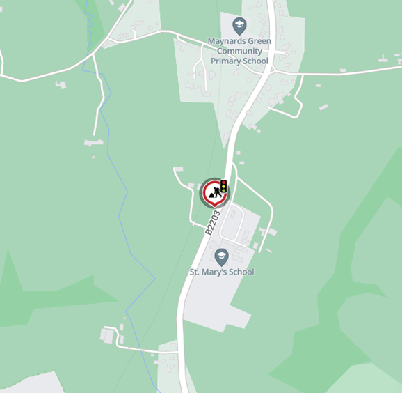 Map of works area