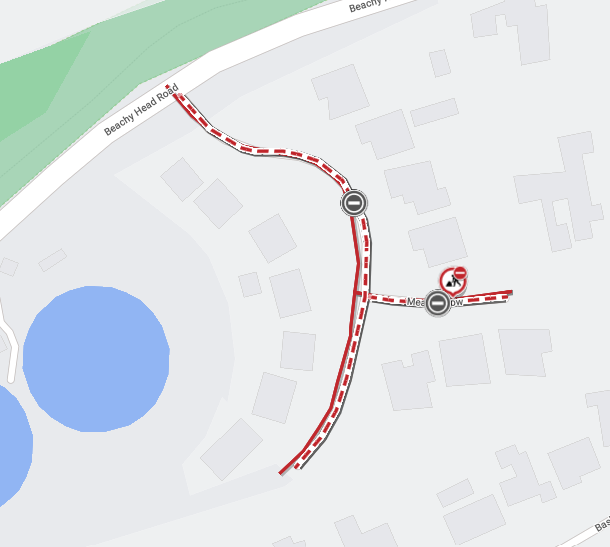 Map of works area