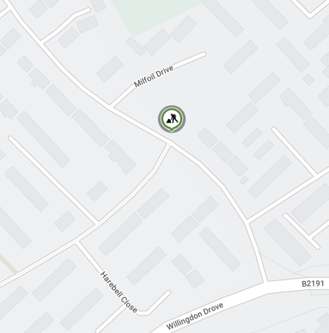 Map showing location of works area