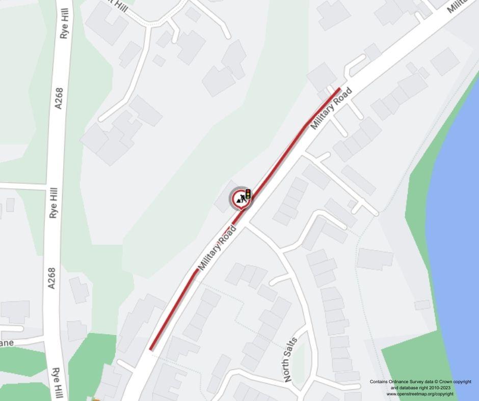 Map of works area