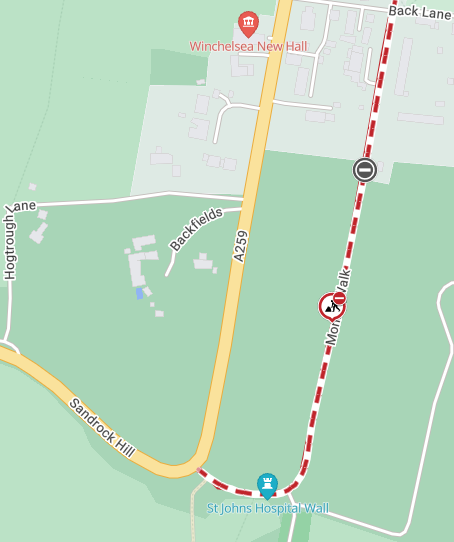 Map of works area