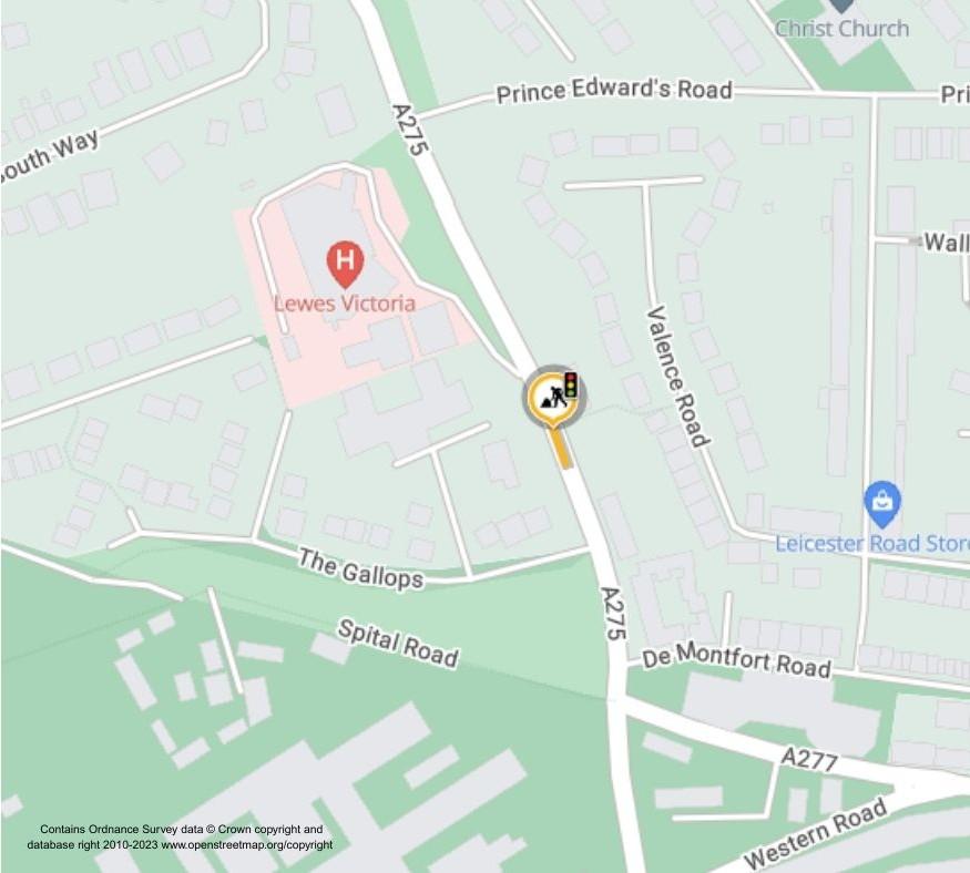 Map of works area