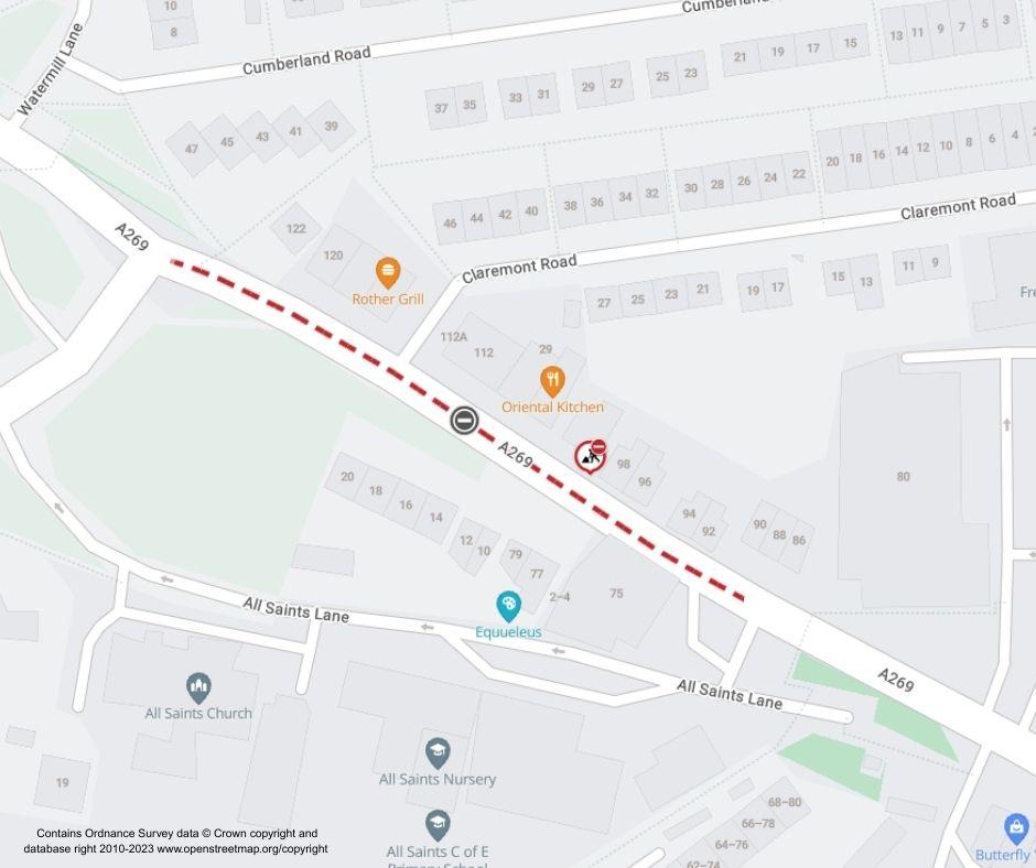 Map of works area