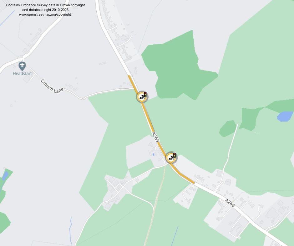 Map of works area