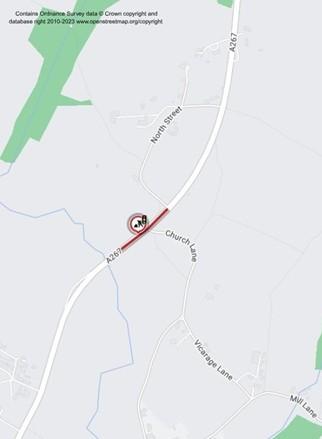Map of works area