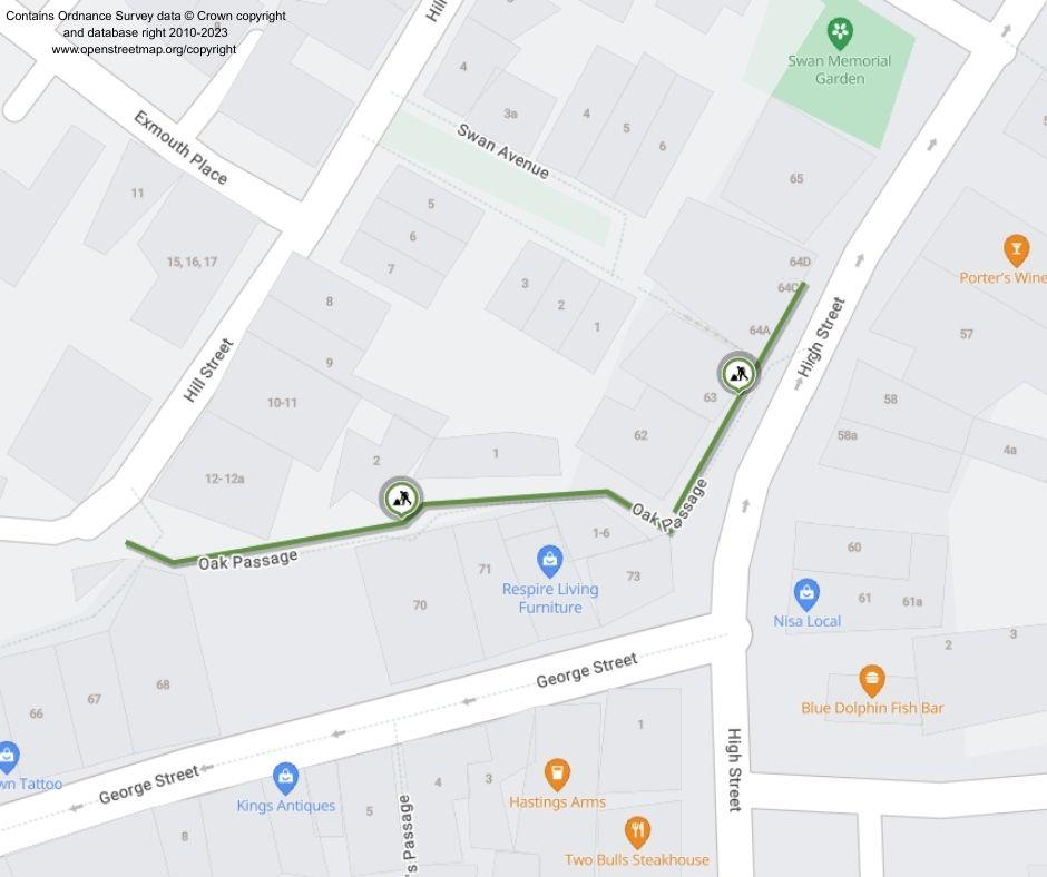Map of works area