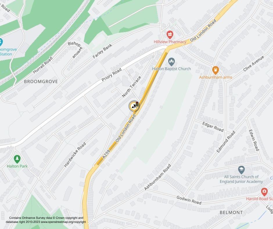 Map of works area