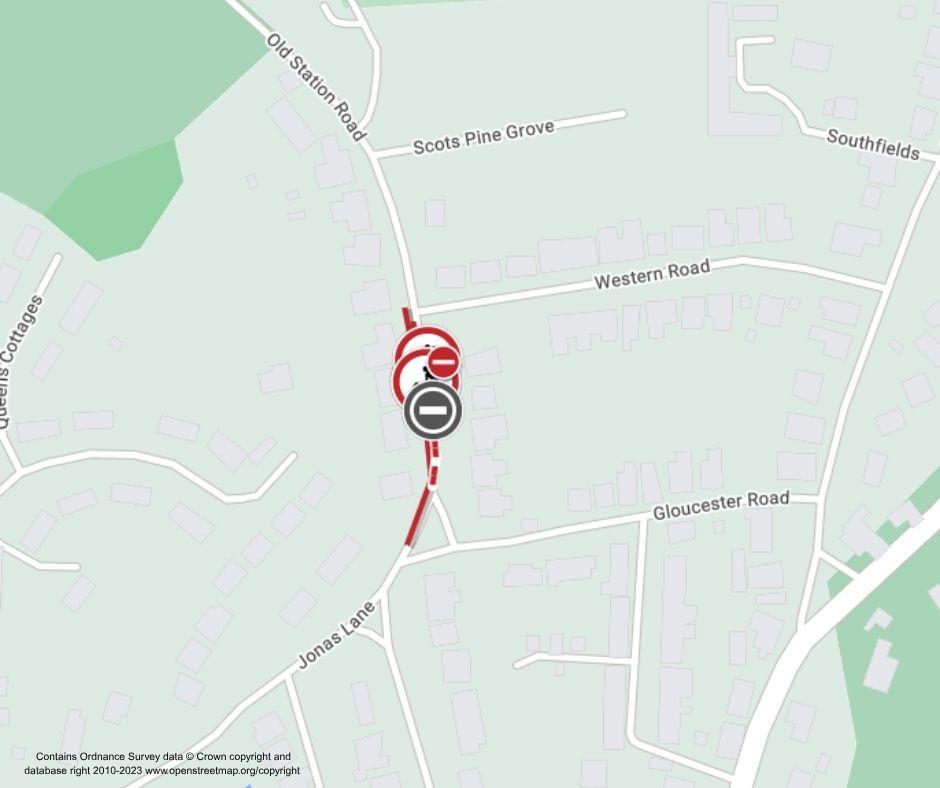 Map of works area