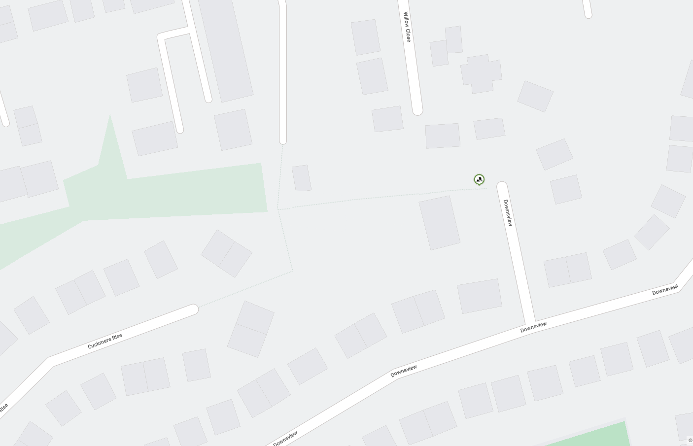 Map showing location of works area