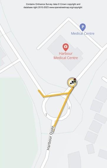 Map of works area