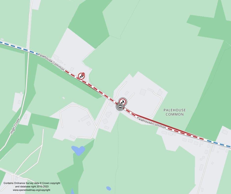 Map of works area