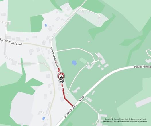Map of works area