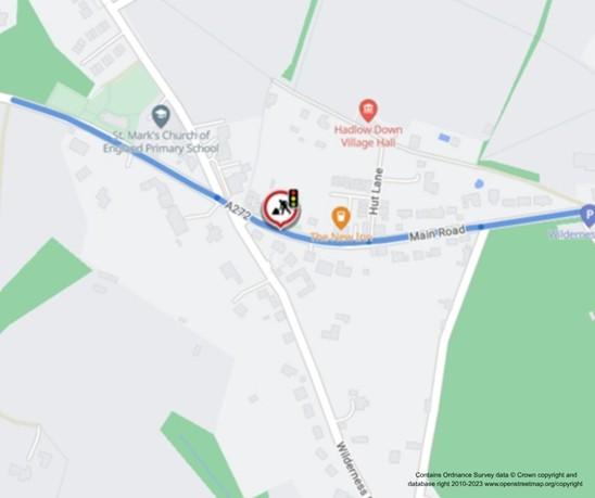Map of works area