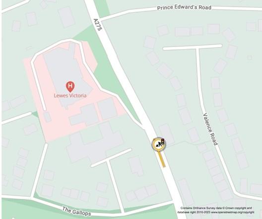 Map of works area