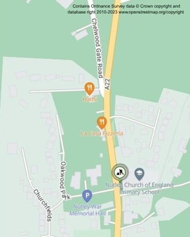 Map of works area