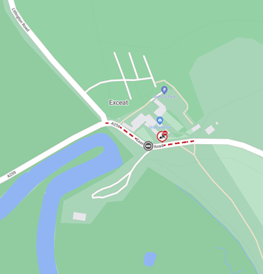 Map of works area