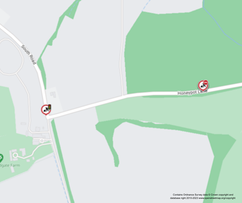 Map of works area