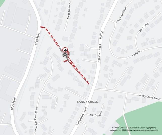 Map of works area