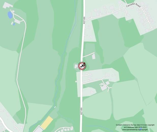 Map of works area