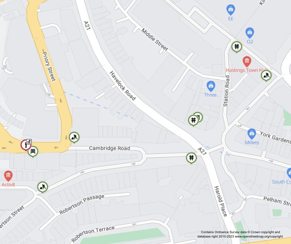 Map of works area