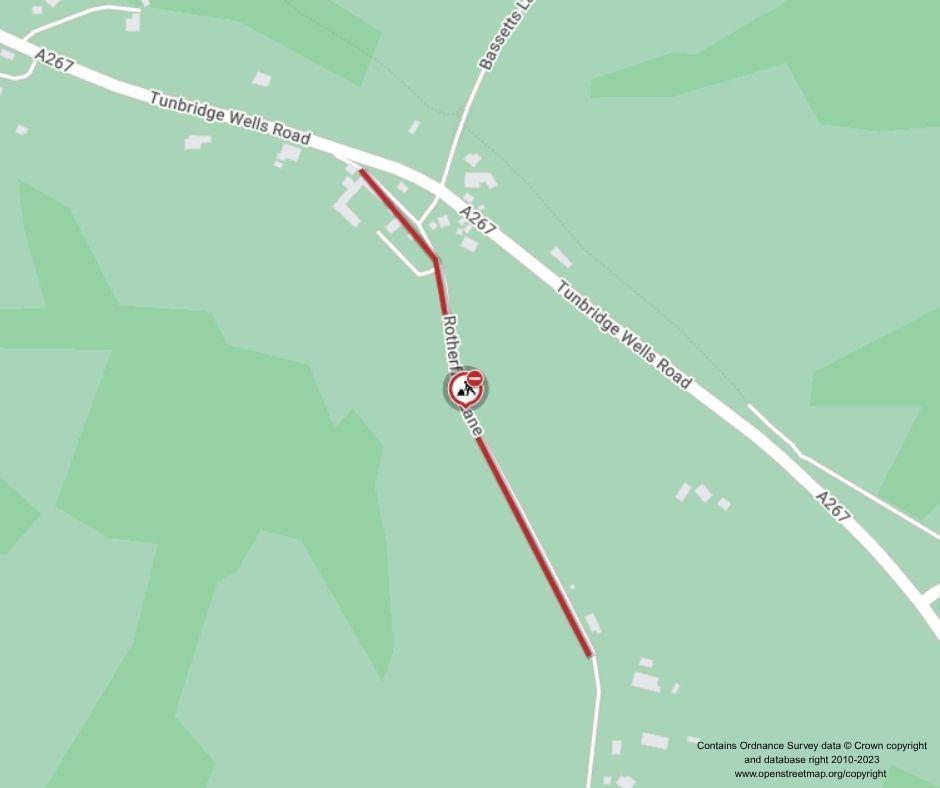 Map of works area