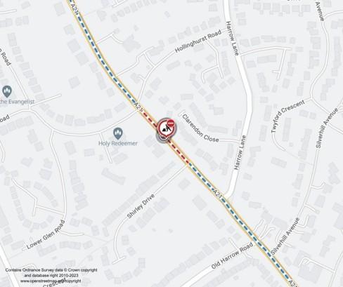 Map of works area