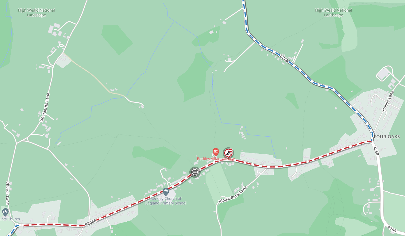 Map of works area