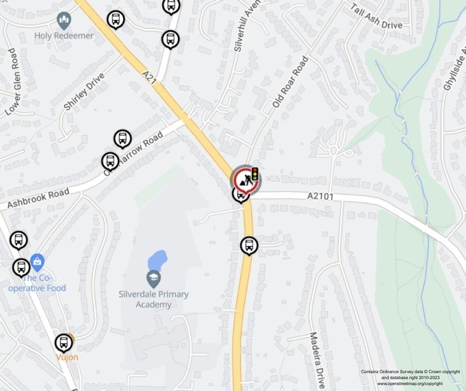 Map of works area