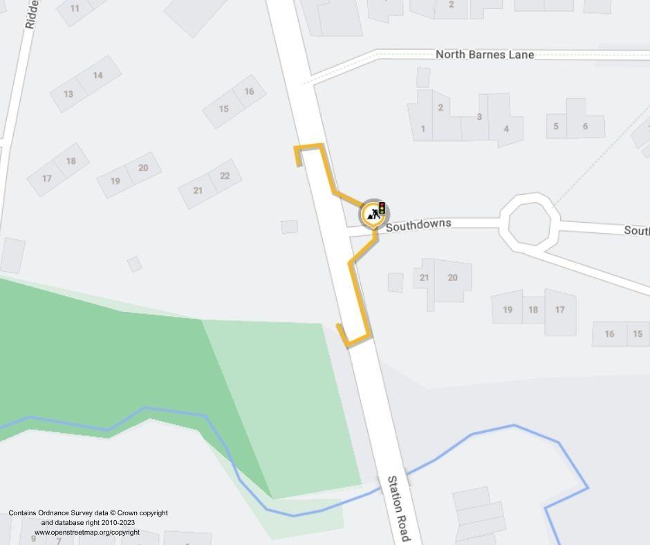 Map of works area