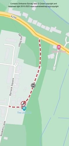 Map of works area