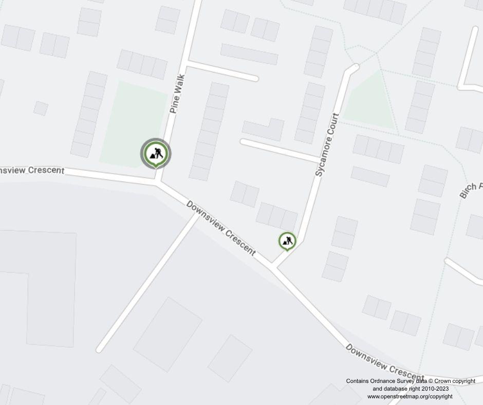 Map of works area
