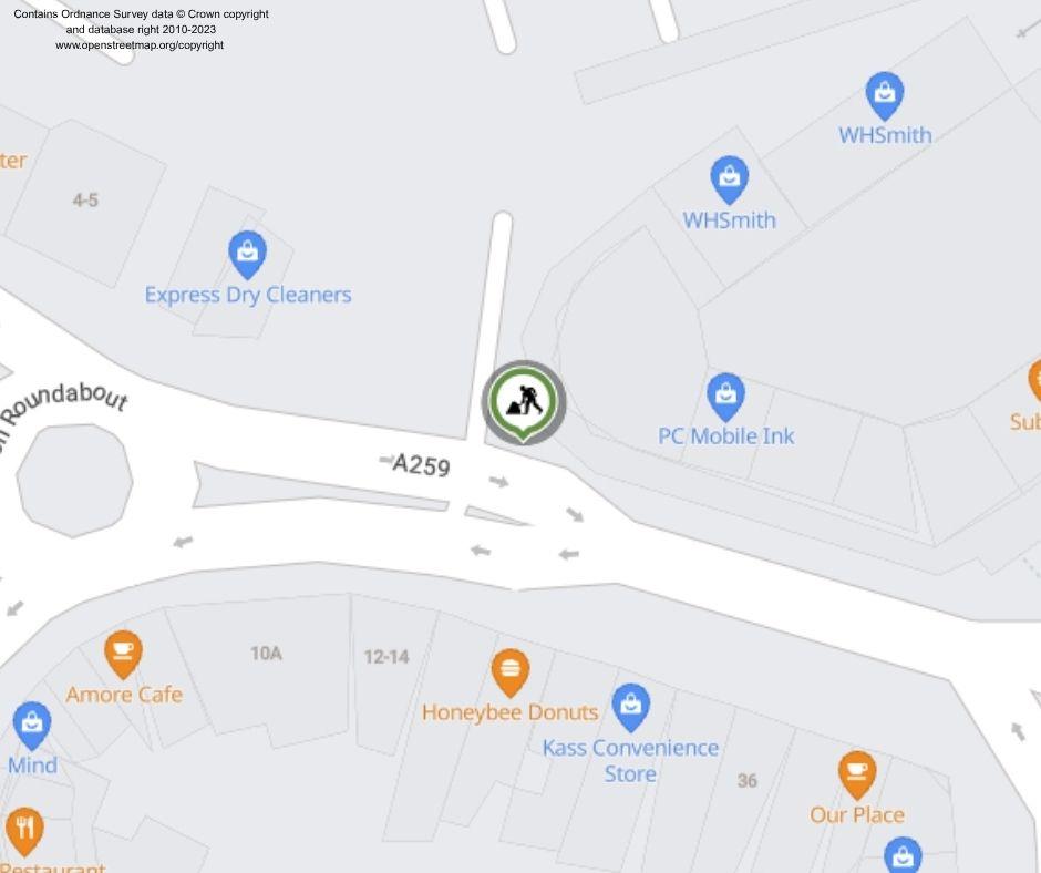 Map of works area