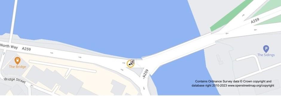 Map of works area