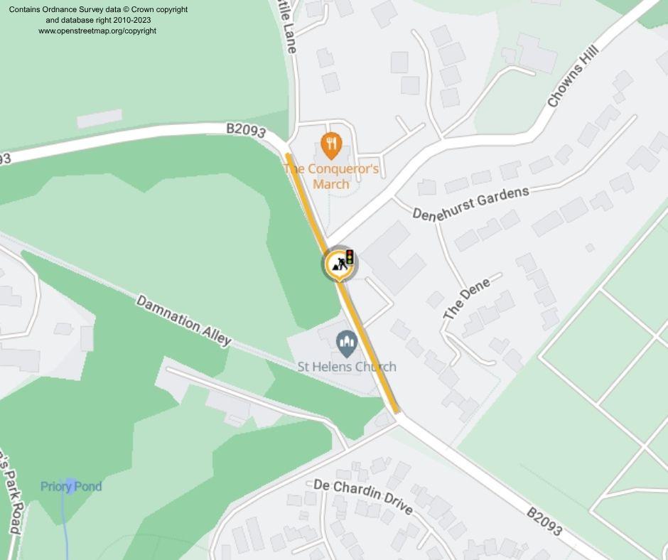 Map of works area