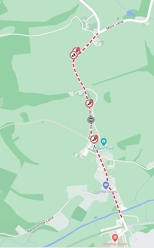 Map of works area