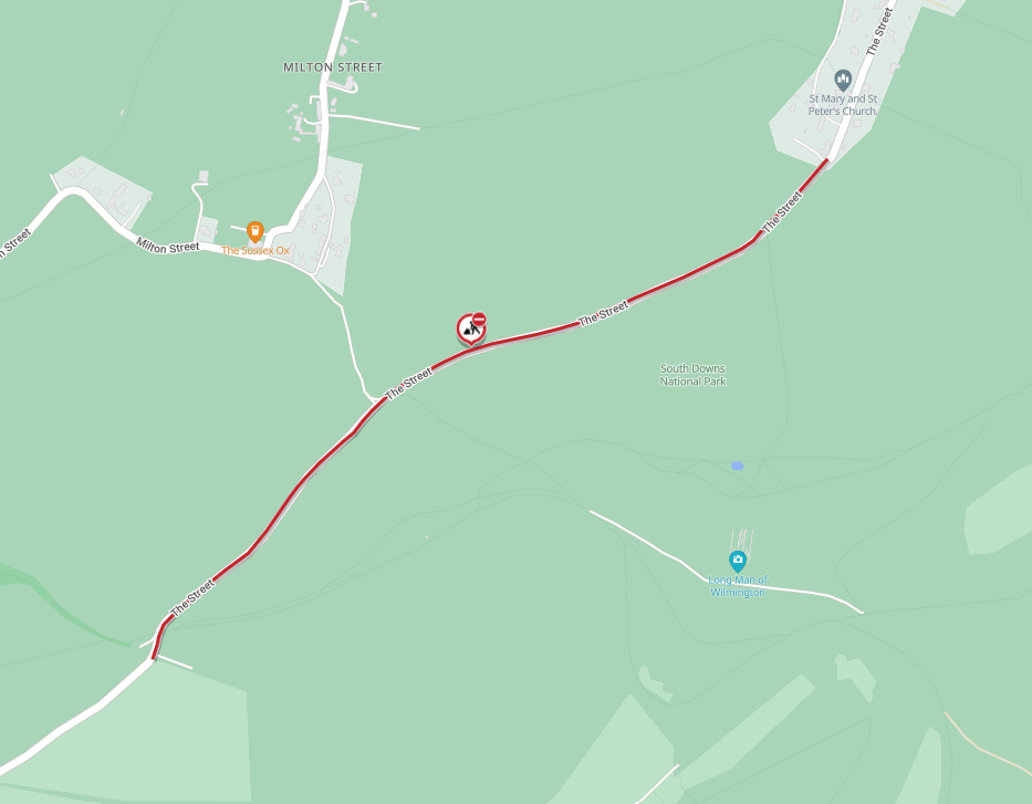 Map of works area