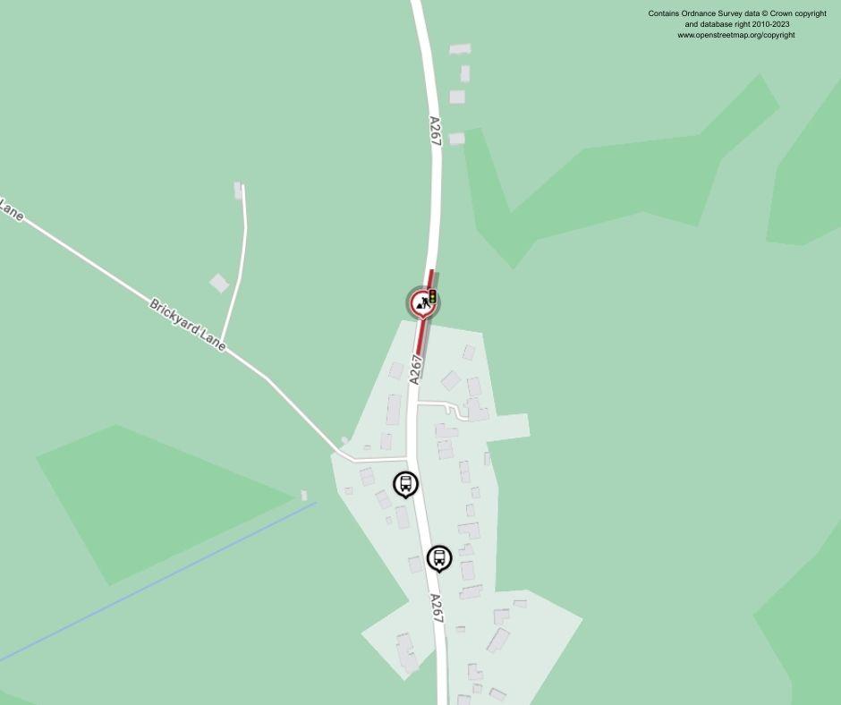 Map of works area