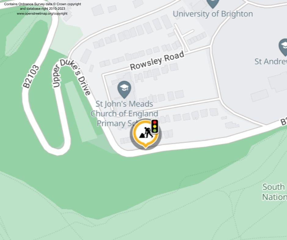 Map of works area
